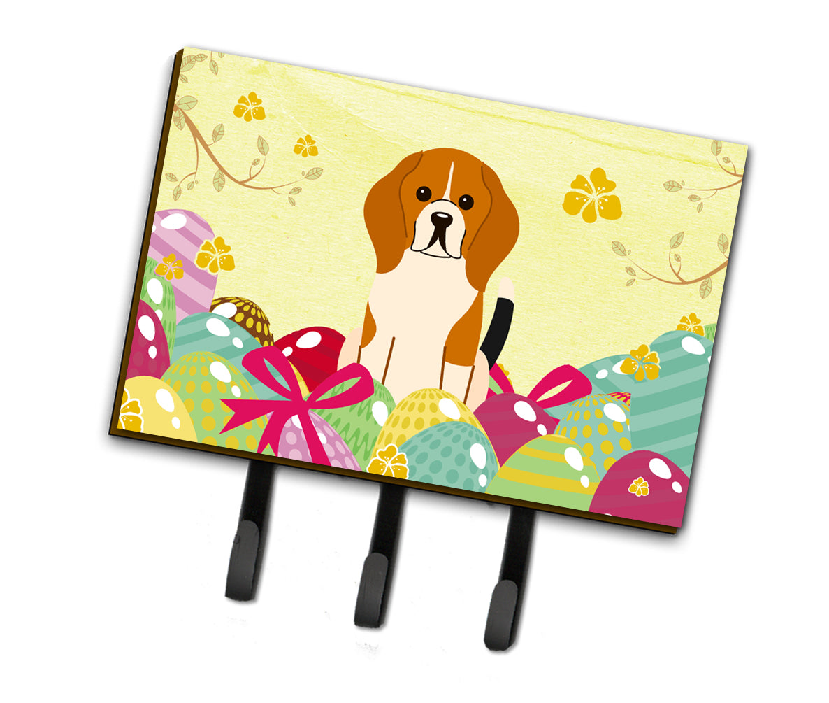 Easter Eggs Beagle Tricolor Leash or Key Holder BB6040TH68  the-store.com.