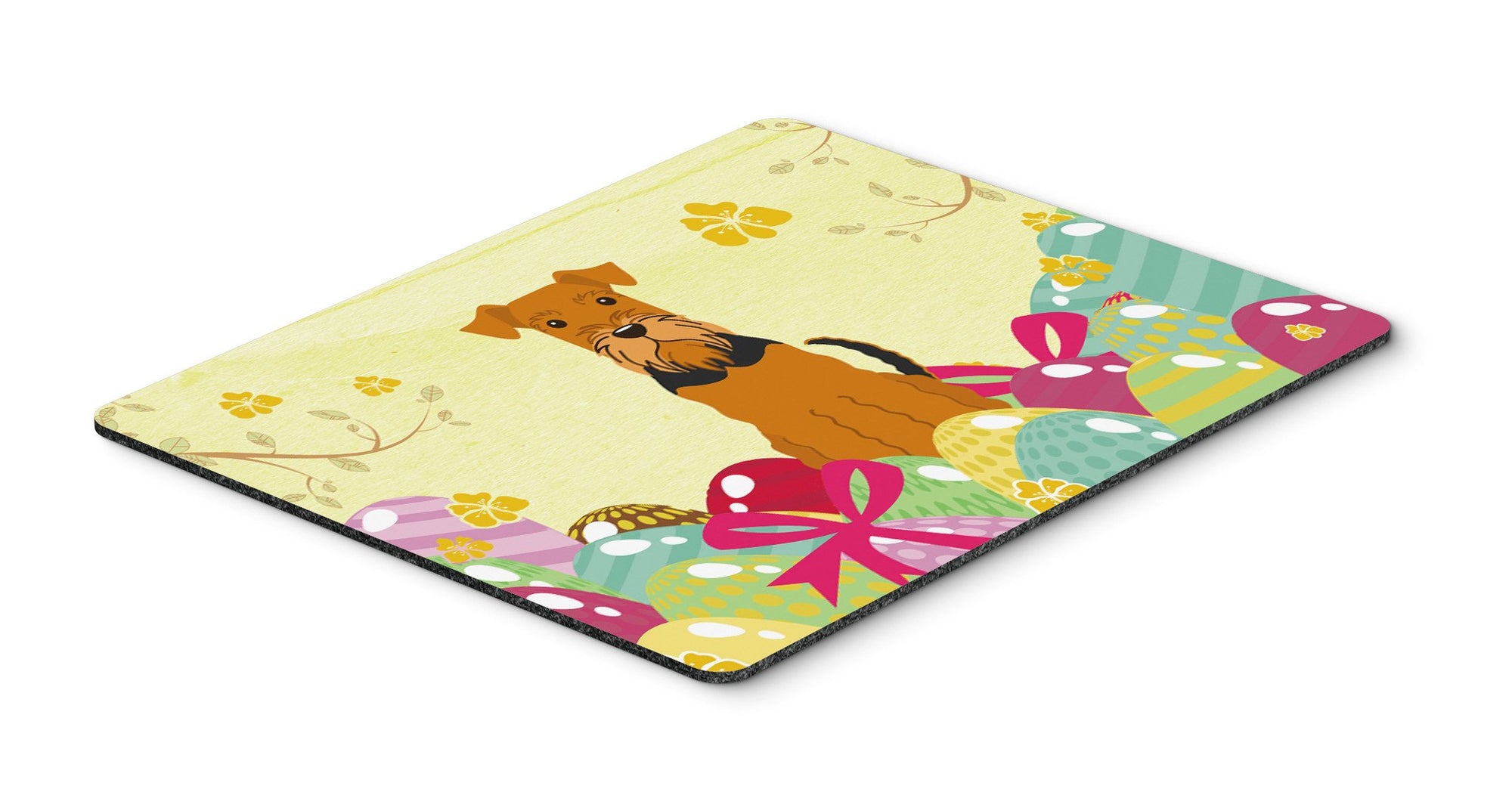Easter Eggs Airedale Mouse Pad, Hot Pad or Trivet BB6041MP by Caroline's Treasures