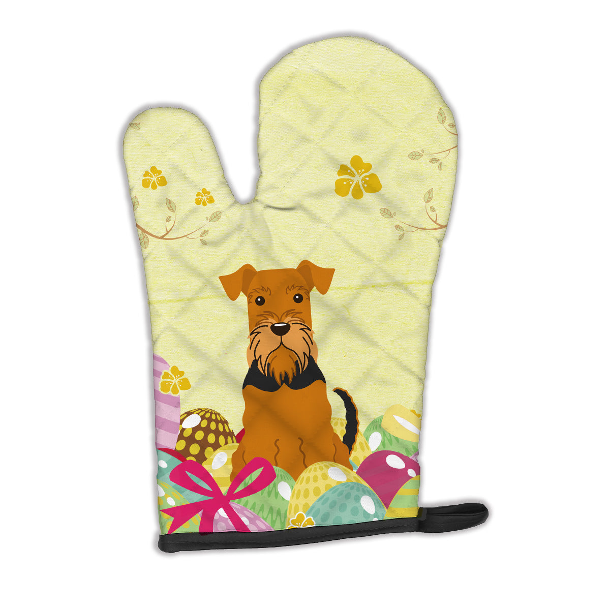 Easter Eggs Airedale Oven Mitt BB6041OVMT  the-store.com.