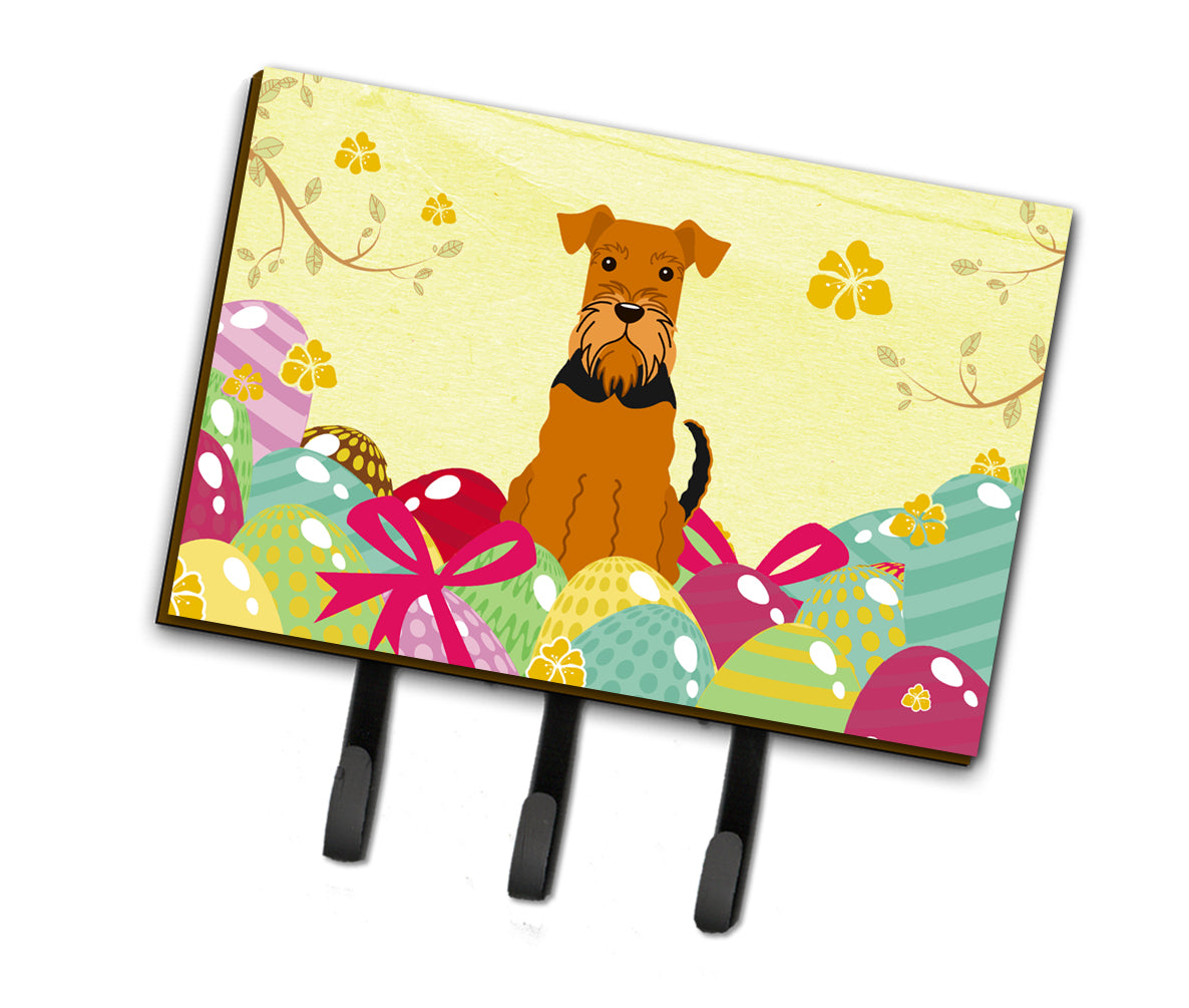 Easter Eggs Airedale Leash or Key Holder BB6041TH68
