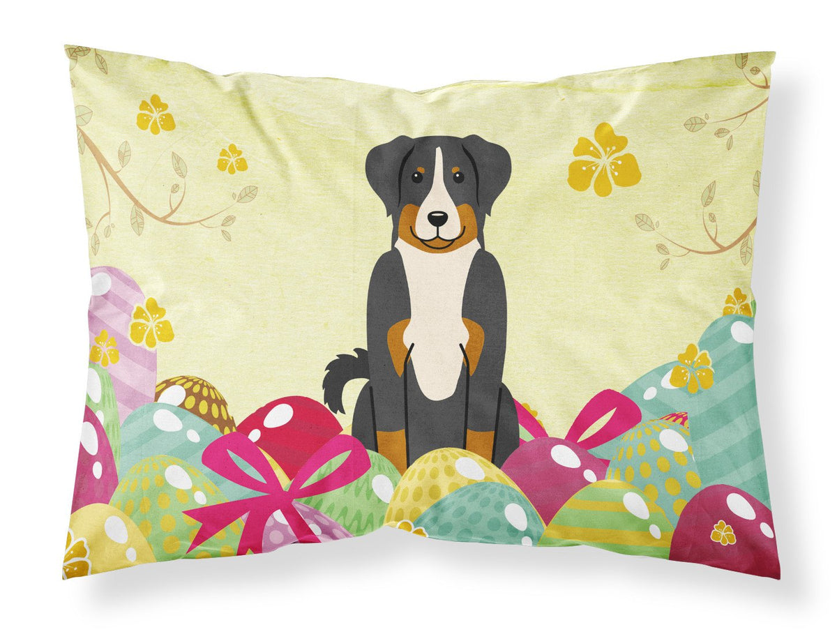 Easter Eggs Appenzeller Sennenhund Fabric Standard Pillowcase BB6043PILLOWCASE by Caroline&#39;s Treasures