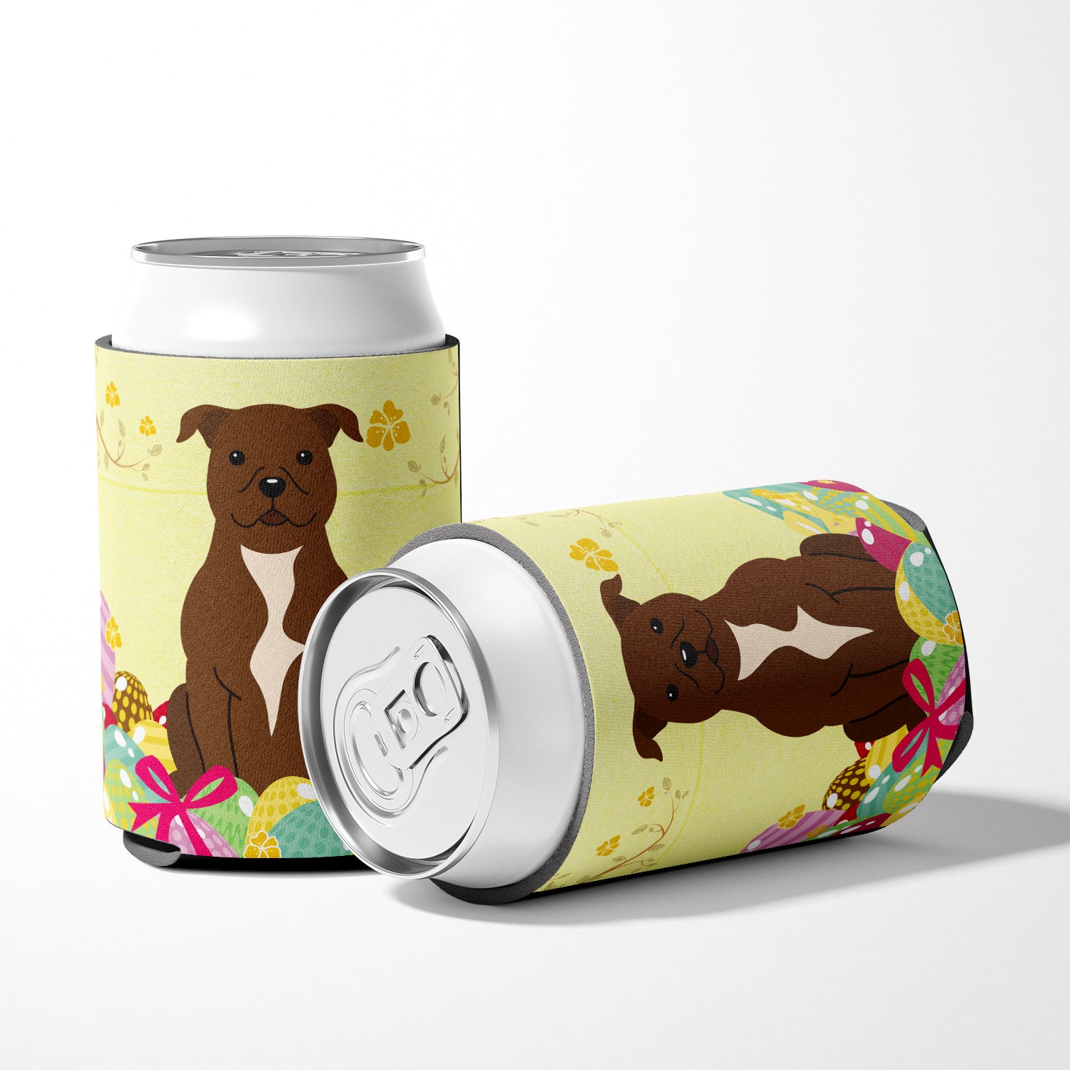 Oeufs de Pâques Staffordshire Bull Terrier Boîte de chocolat ou porte-bouteille BB6048CC