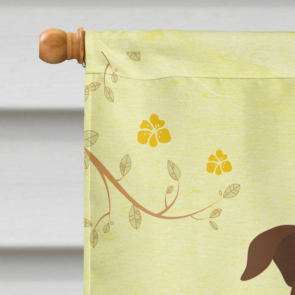 Easter Eggs Staffordshire Bull Terrier Chocolate Flag Canvas House Size BB6048CHF  the-store.com.