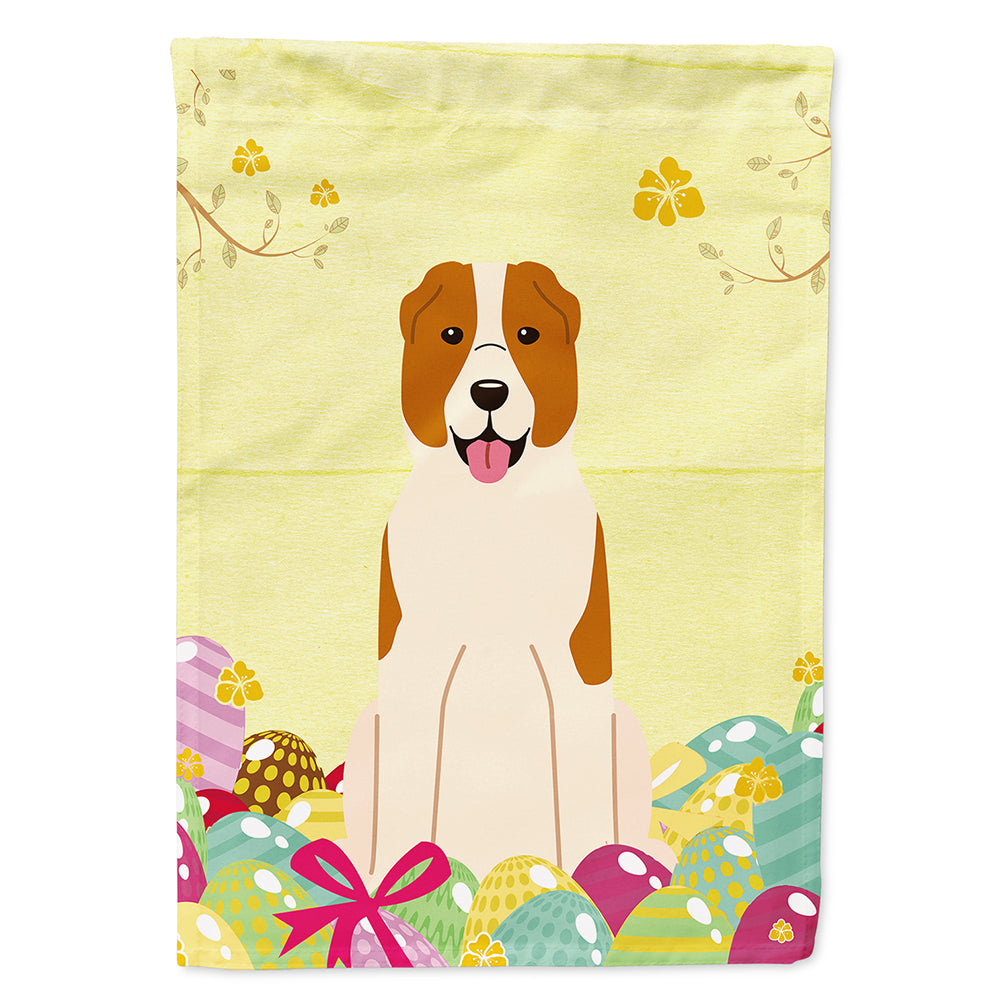 Easter Eggs Central Asian Shepherd Dog Flag Canvas House Size BB6049CHF  the-store.com.