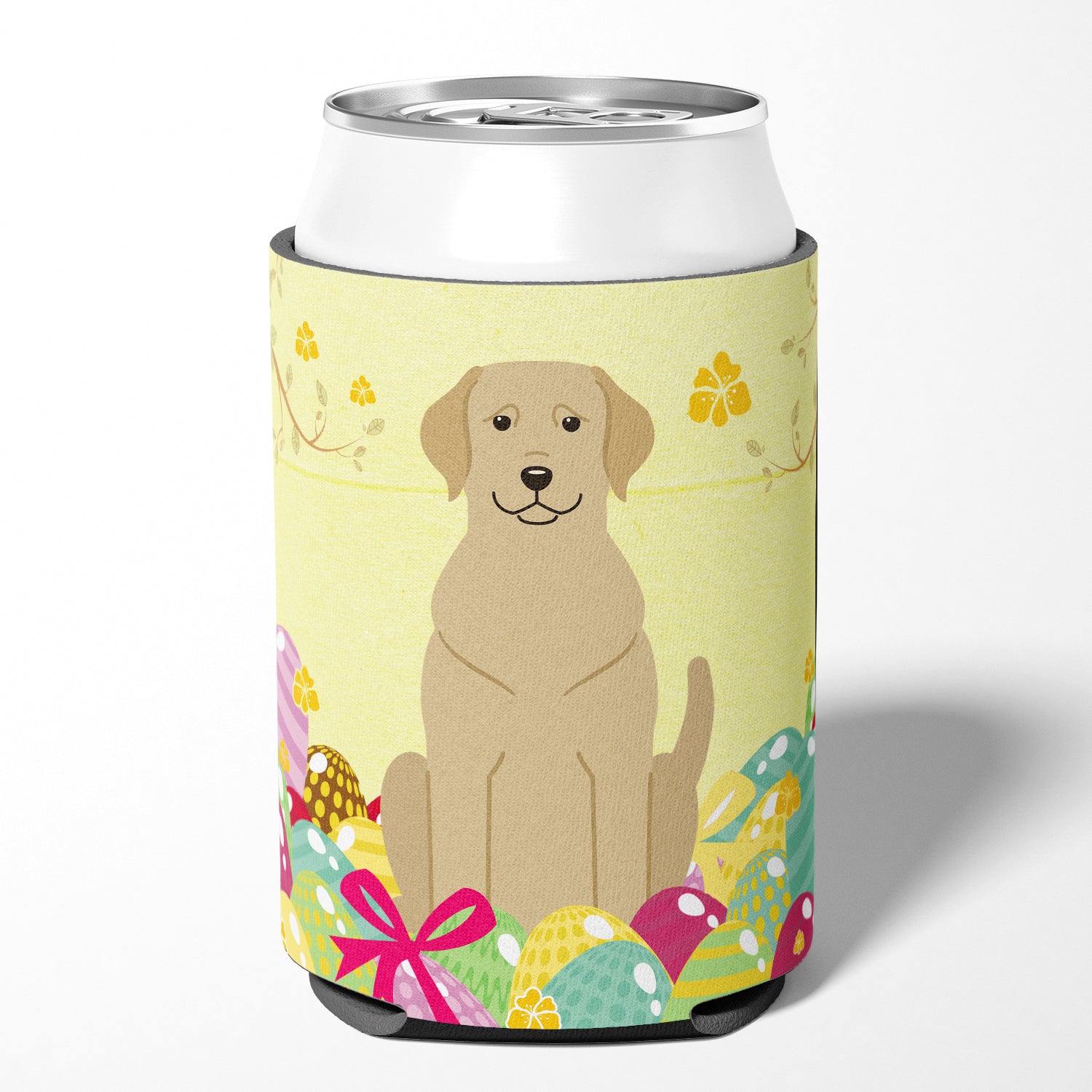 Easter Eggs Yellow Labrador Can or Bottle Hugger BB6055CC  the-store.com.