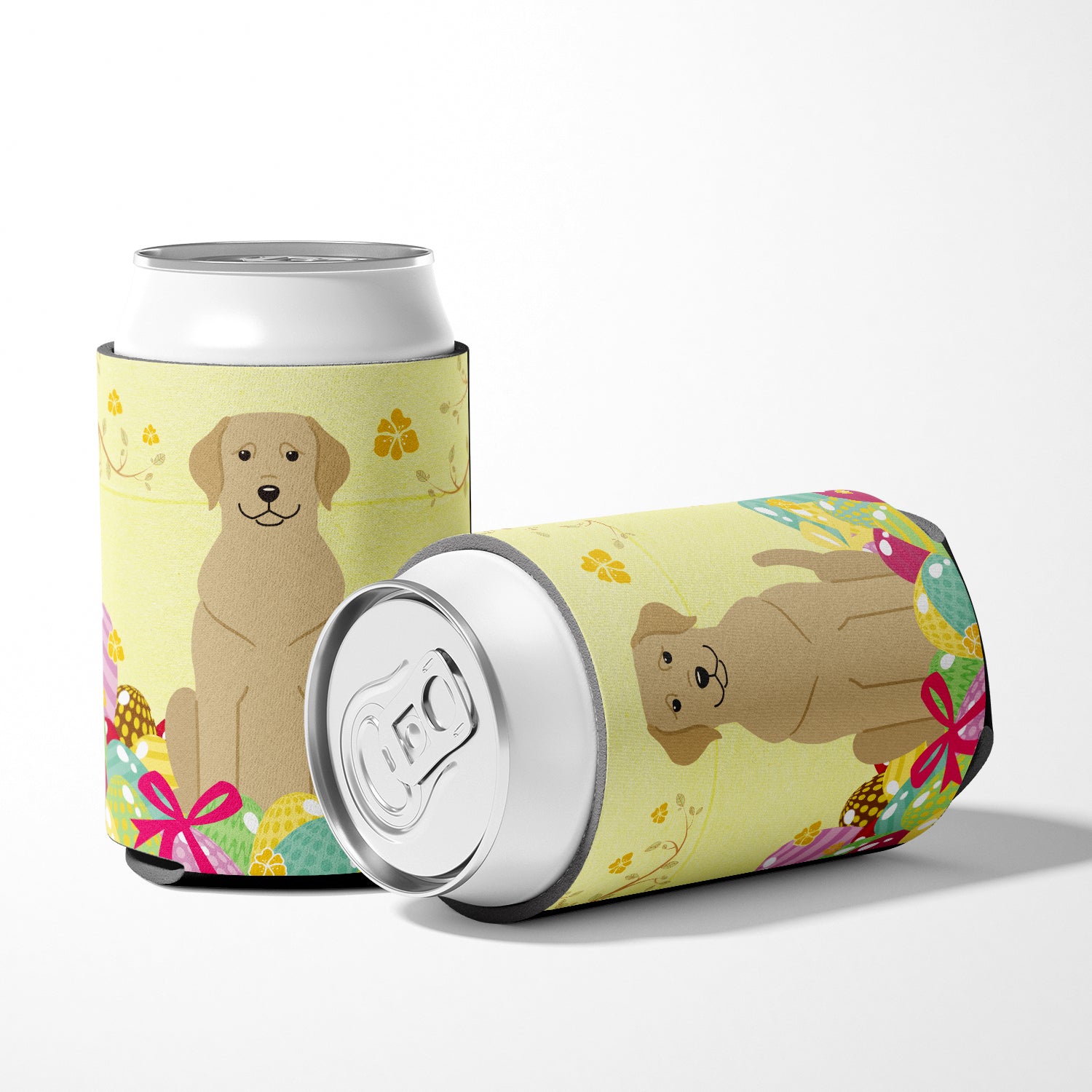 Easter Eggs Yellow Labrador Can or Bottle Hugger BB6055CC  the-store.com.