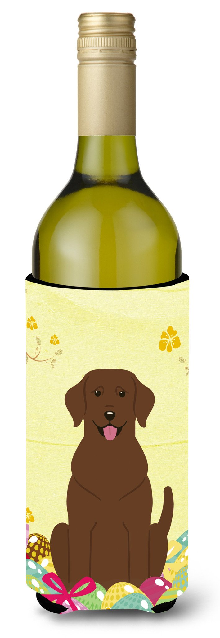 Easter Eggs Chocolate Labrador Wine Bottle Beverge Insulator Hugger BB6056LITERK by Caroline&#39;s Treasures
