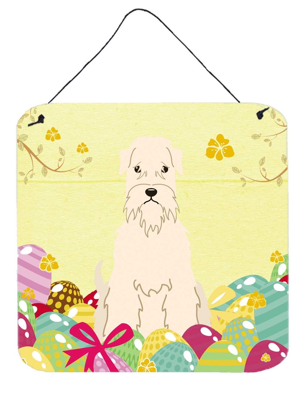 Easter Eggs Soft Coated Wheaten Terrier Wall or Door Hanging Prints BB6061DS66 by Caroline&#39;s Treasures