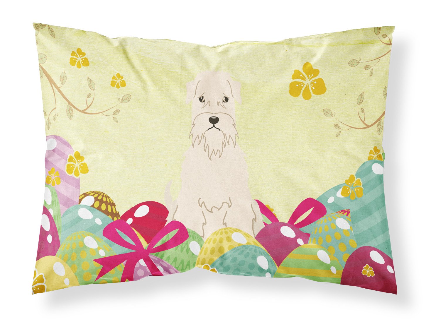 Easter Eggs Soft Coated Wheaten Terrier Fabric Standard Pillowcase BB6061PILLOWCASE by Caroline's Treasures