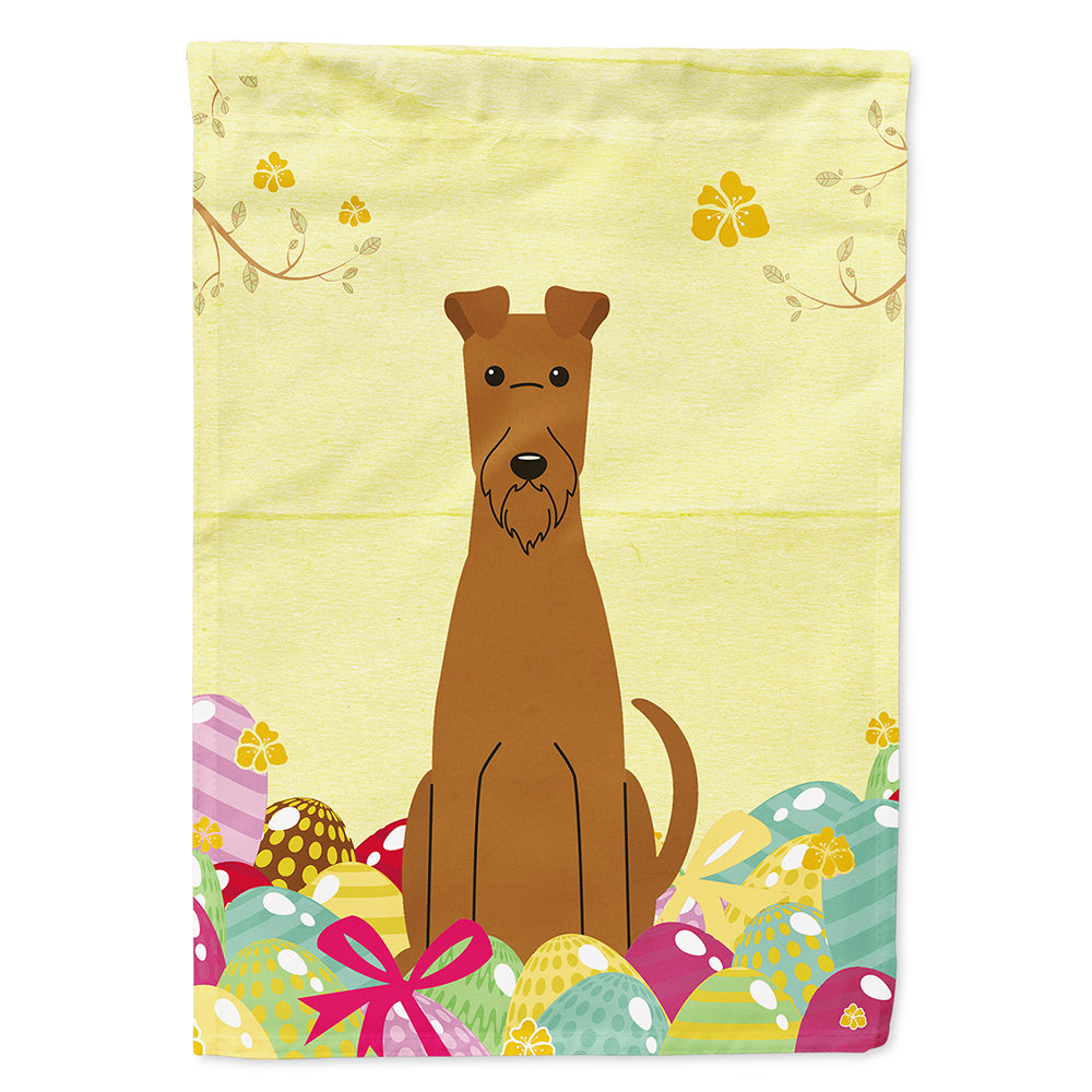Easter Eggs Irish Terrier Flag Canvas House Size BB6062CHF  the-store.com.