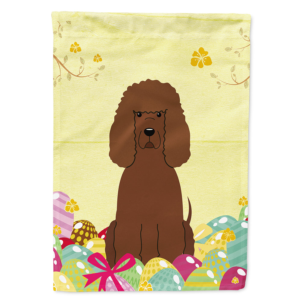 Easter Eggs Irish Water Spaniel Flag Canvas House Size BB6063CHF  the-store.com.
