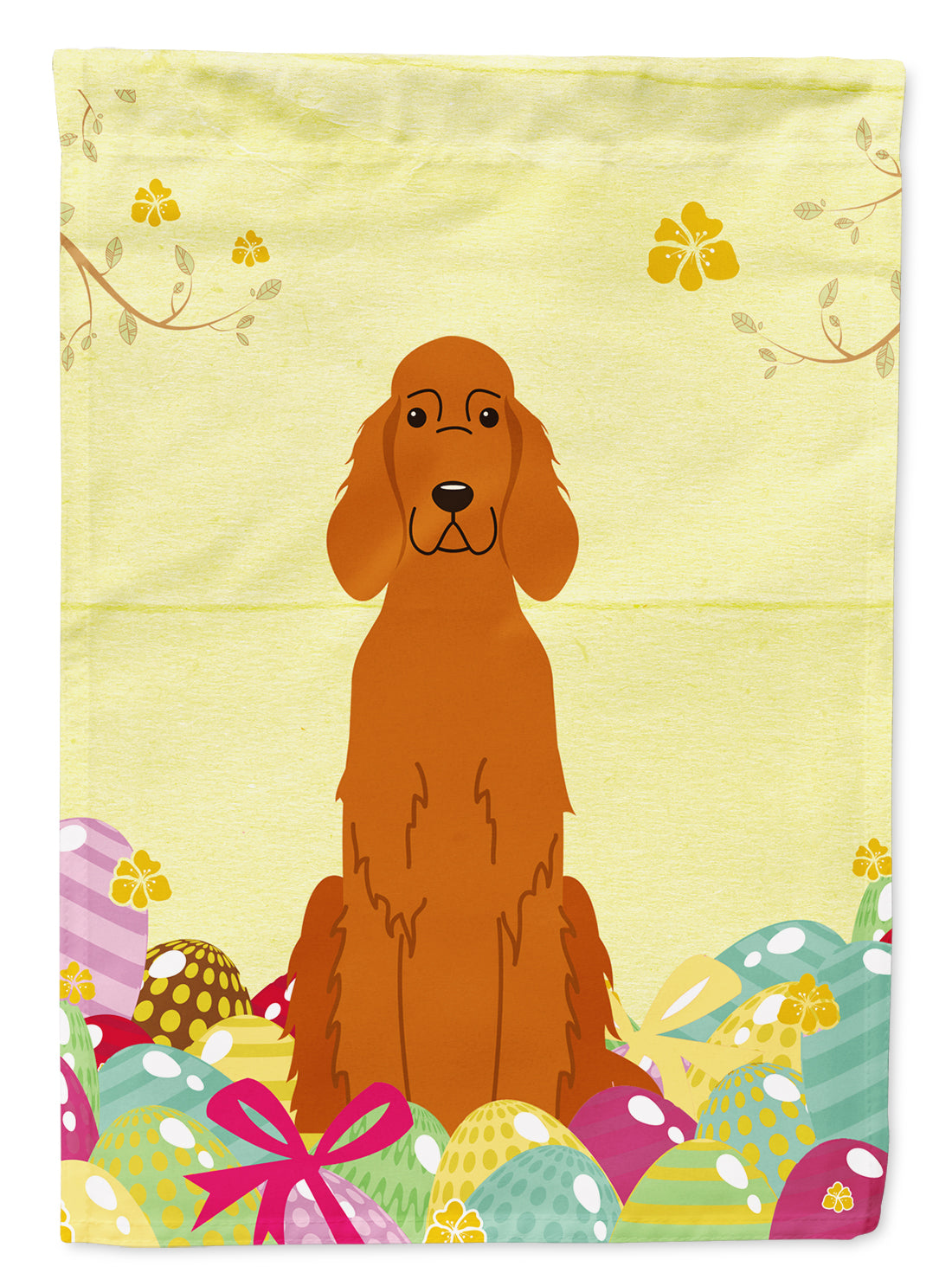 Easter Eggs Irish Setter Flag Canvas House Size BB6064CHF  the-store.com.