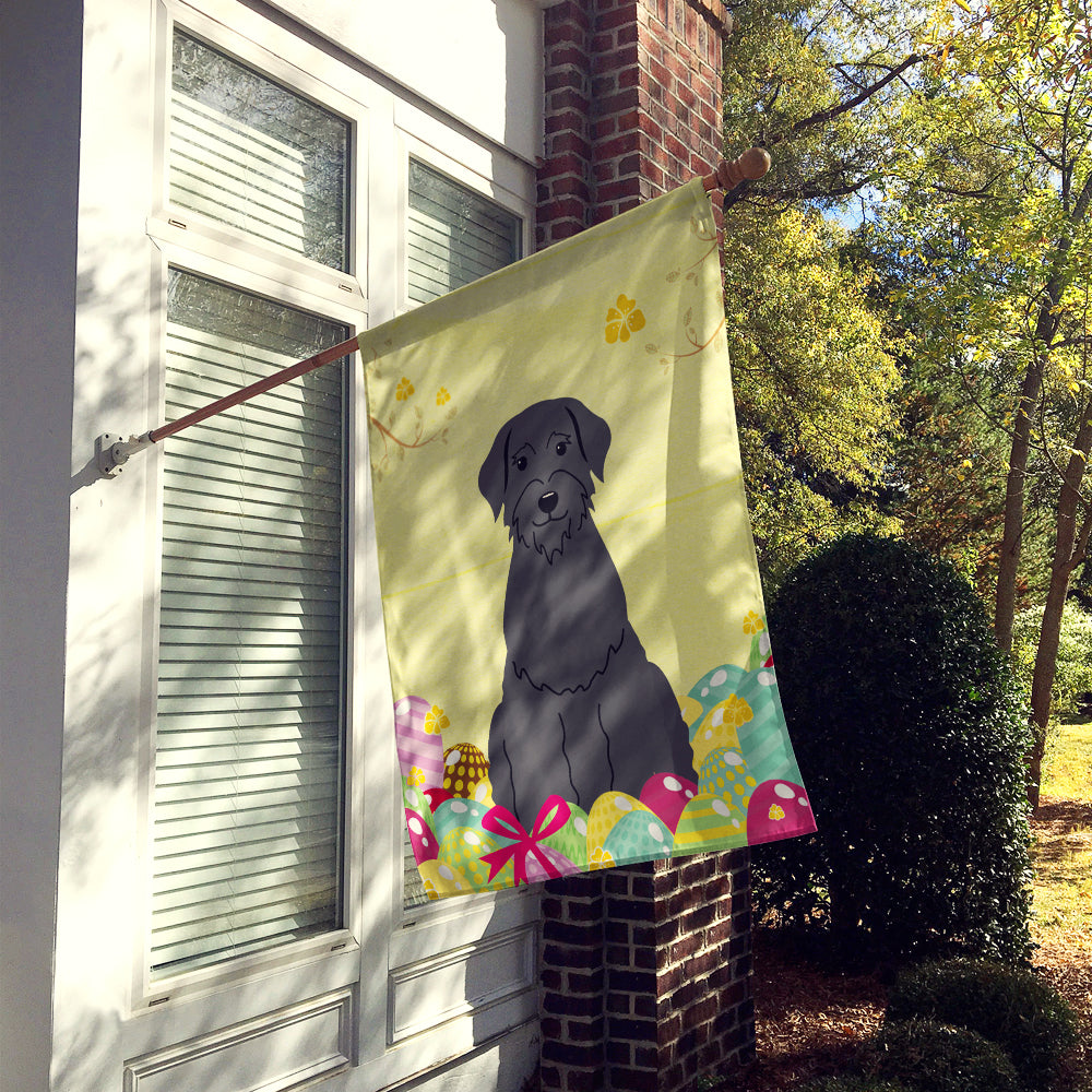 Easter Eggs Giant Schnauzer Flag Canvas House Size BB6066CHF  the-store.com.