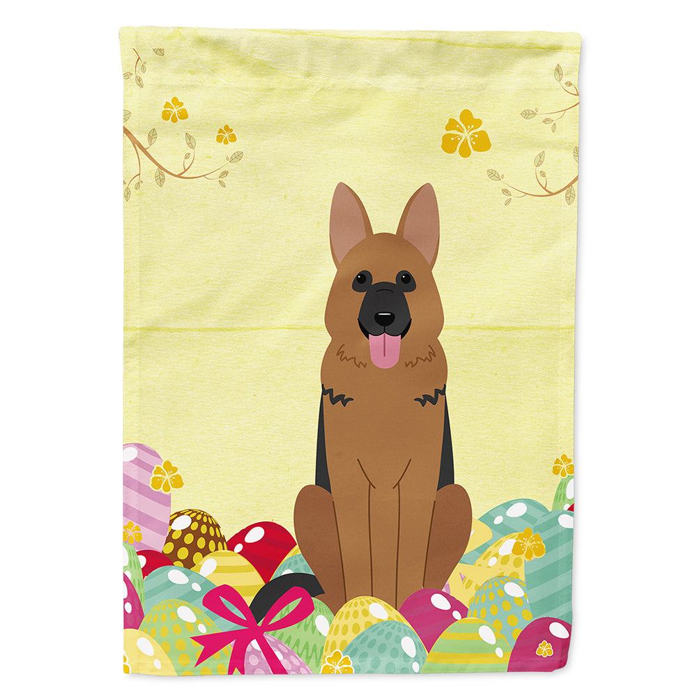 Easter Eggs German Shepherd Flag Canvas House Size BB6067CHF  the-store.com.