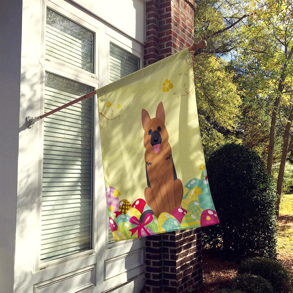 Easter Eggs German Shepherd Flag Canvas House Size BB6067CHF  the-store.com.