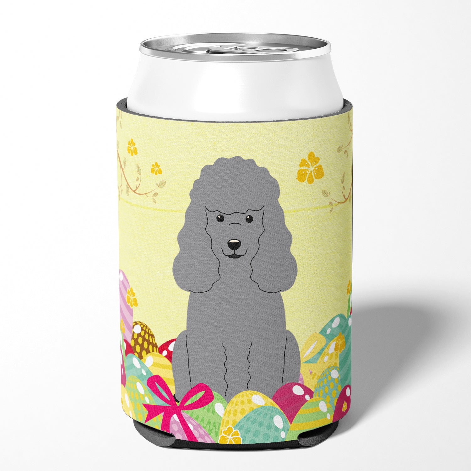 Easter Eggs Poodle Silver Can or Bottle Hugger BB6068CC