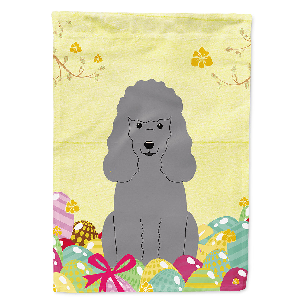 Easter Eggs Poodle Silver Flag Canvas House Size BB6068CHF