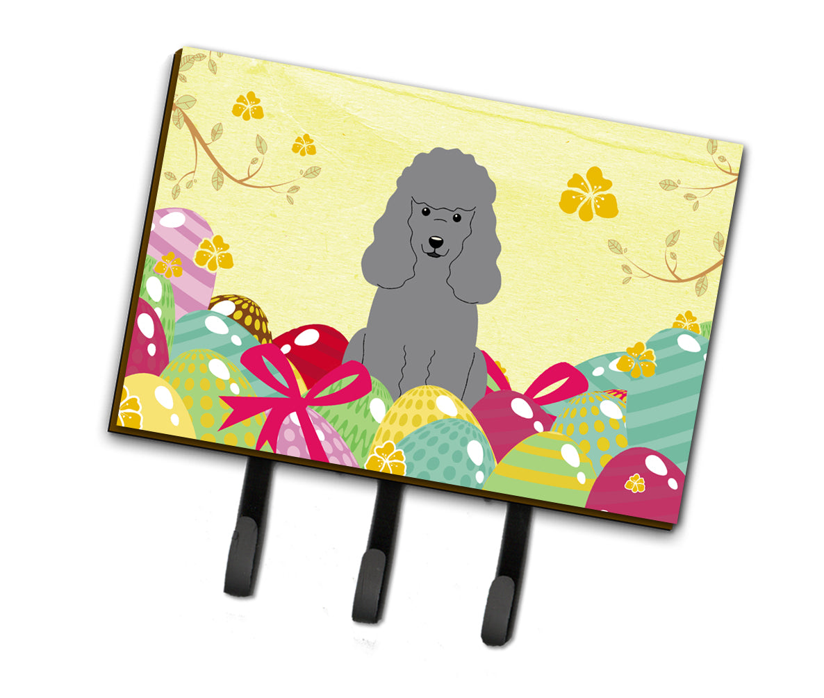 Easter Eggs Poodle Silver Leash or Key Holder BB6068TH68