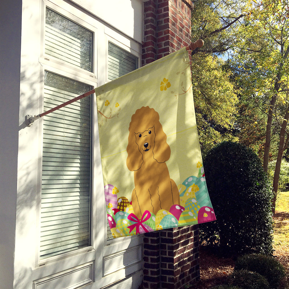 Easter Eggs Poodle Tan Flag Canvas House Size BB6069CHF  the-store.com.