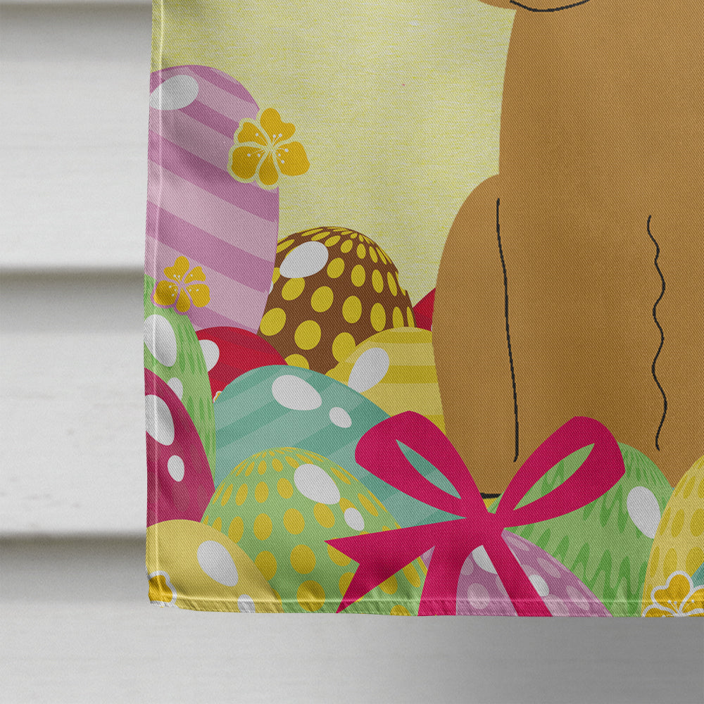Easter Eggs Poodle Tan Flag Canvas House Size BB6069CHF  the-store.com.