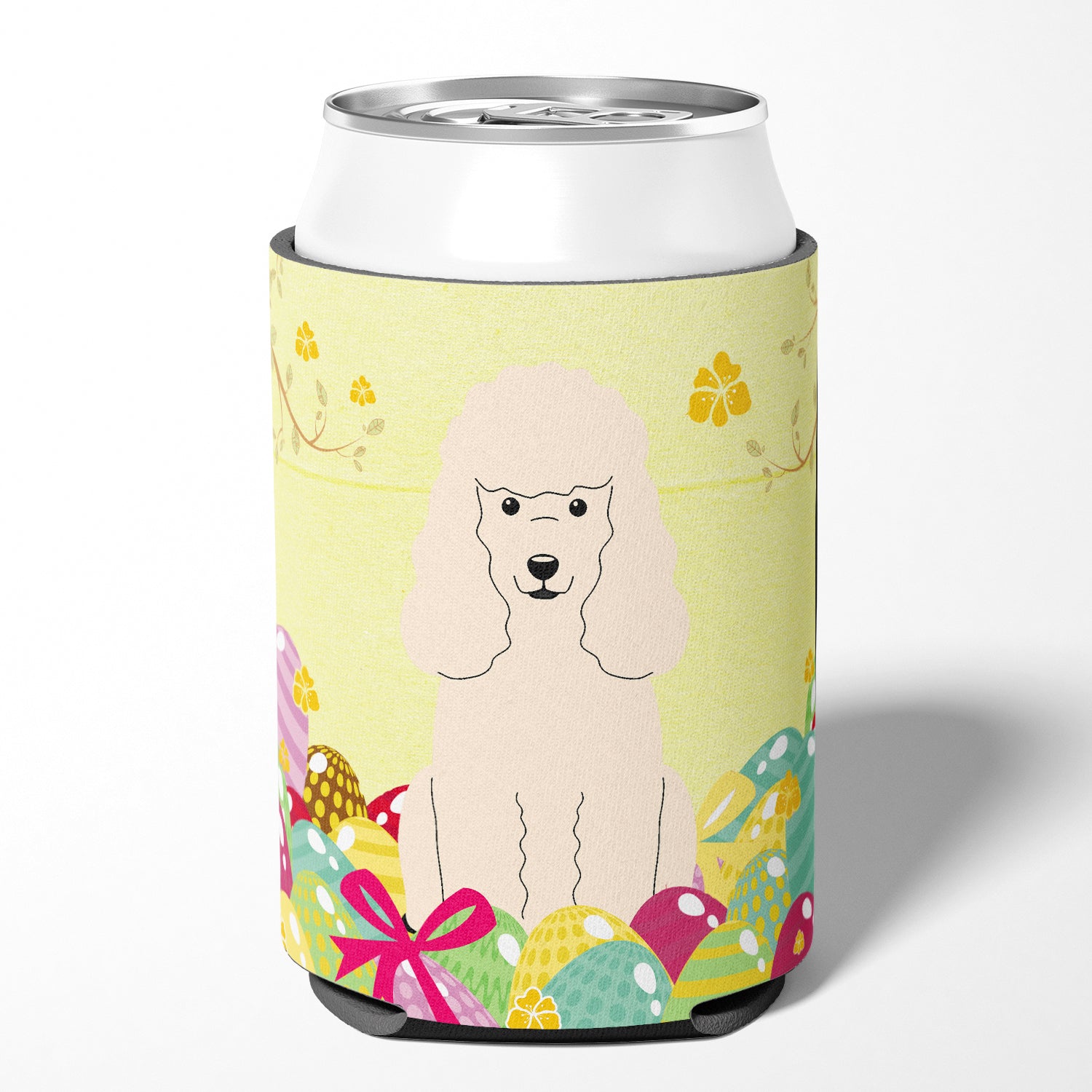 Easter Eggs Poodle White Can or Bottle Hugger BB6070CC  the-store.com.
