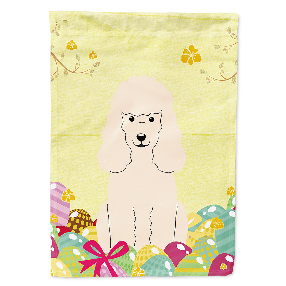 Easter Eggs Poodle White Flag Canvas House Size BB6070CHF