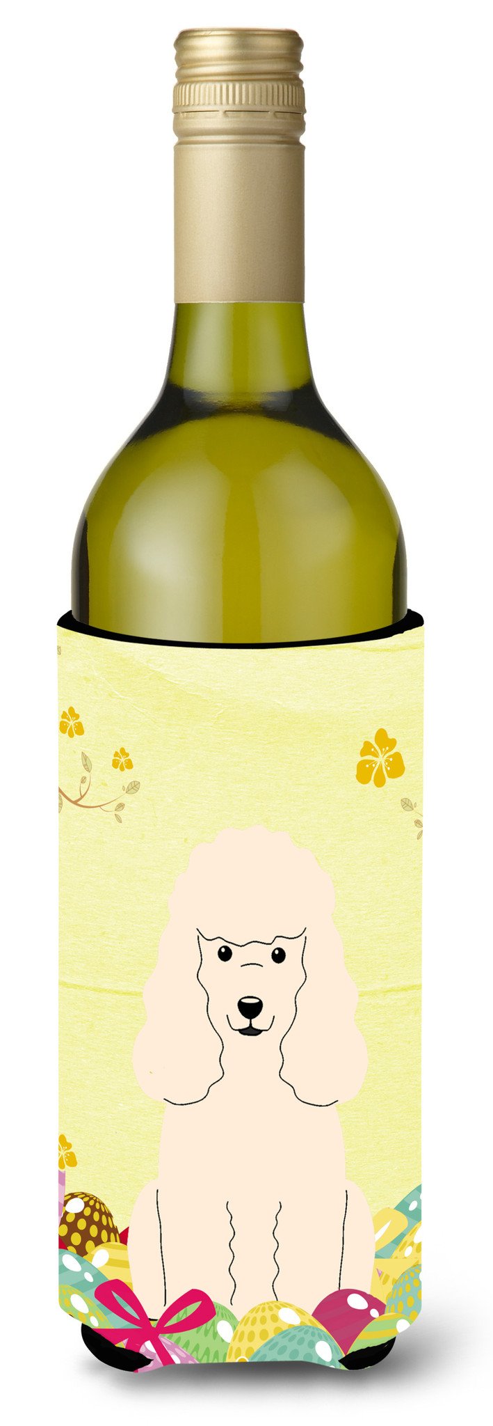Easter Eggs Poodle White Wine Bottle Beverge Insulator Hugger BB6070LITERK by Caroline&#39;s Treasures