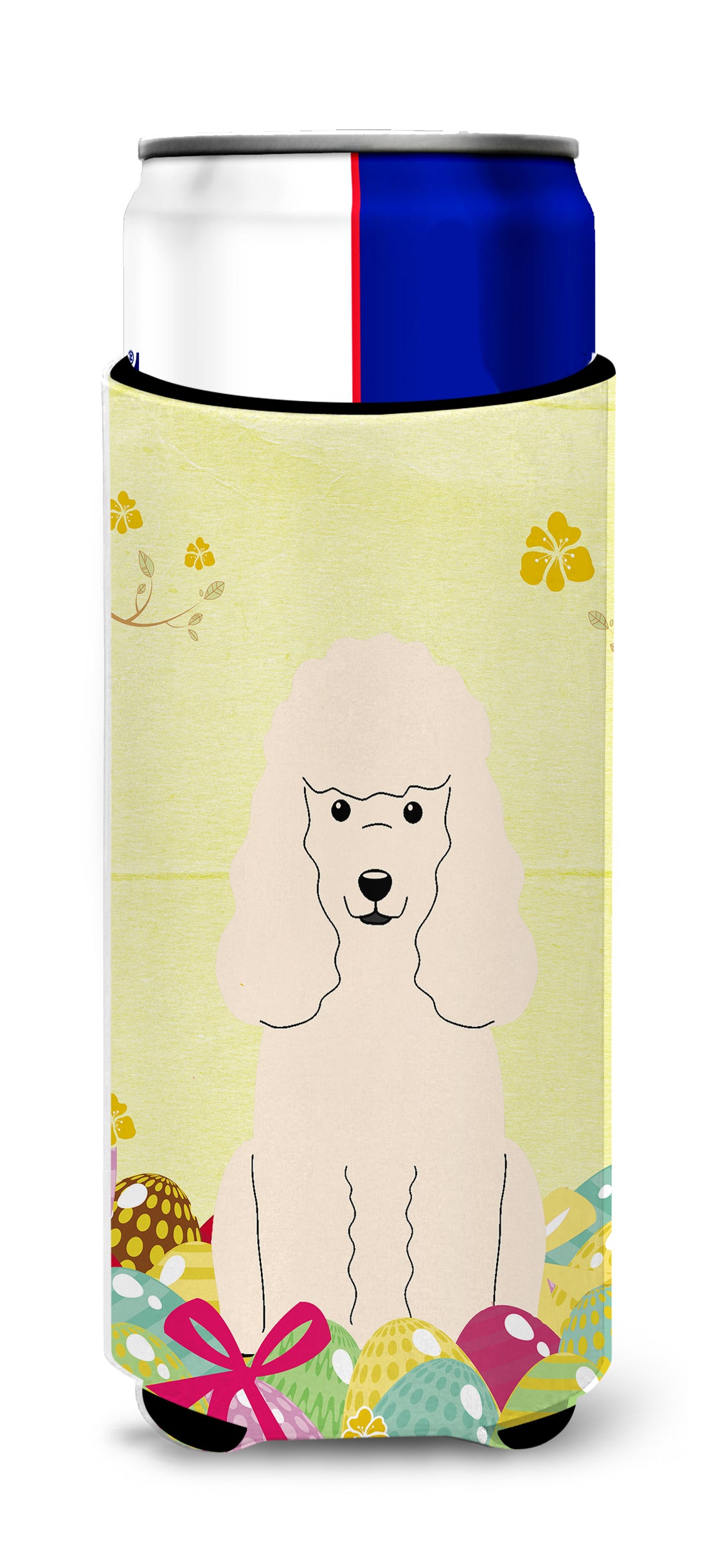 Easter Eggs Poodle White  Ultra Hugger for slim cans BB6070MUK  the-store.com.