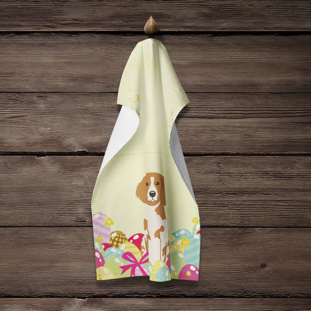 Easter Eggs Brittany Spaniel Kitchen Towel BB6072KTWL - the-store.com