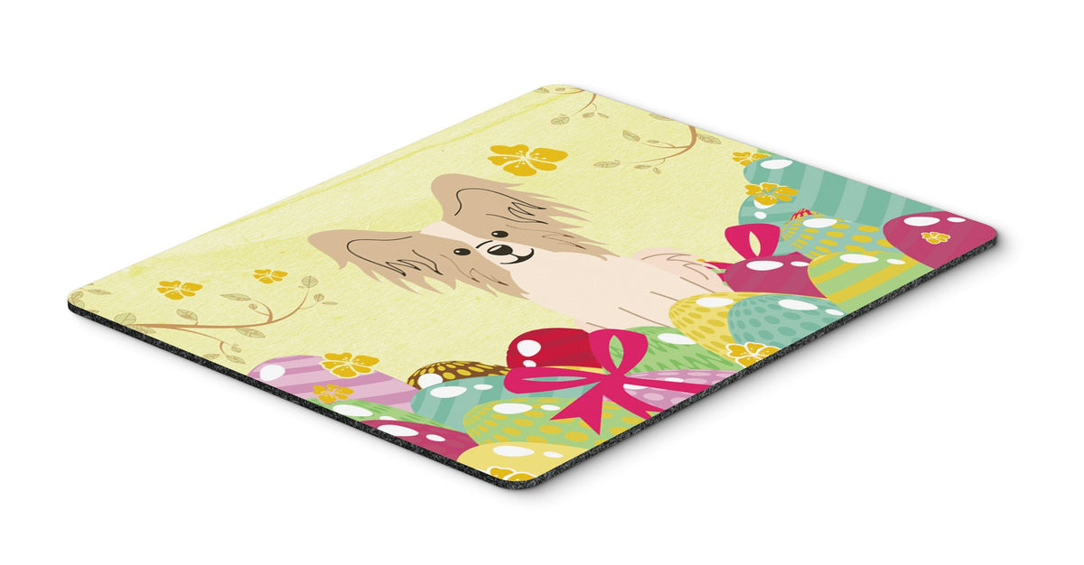 Easter Eggs Papillon Sable White Mouse Pad, Hot Pad or Trivet BB6077MP by Caroline&#39;s Treasures