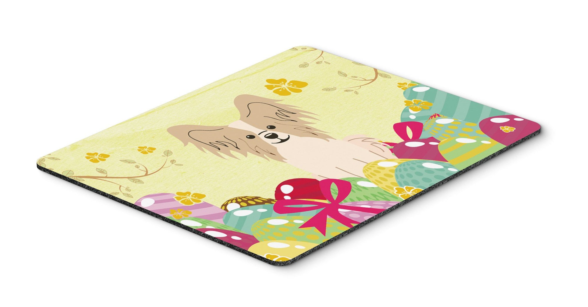Easter Eggs Papillon Sable White Mouse Pad, Hot Pad or Trivet BB6077MP by Caroline's Treasures