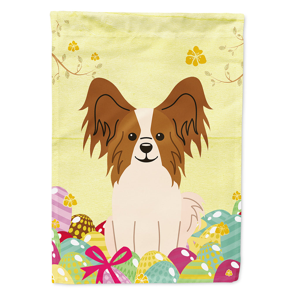 Easter Eggs Papillon Red White Flag Canvas House Size BB6078CHF