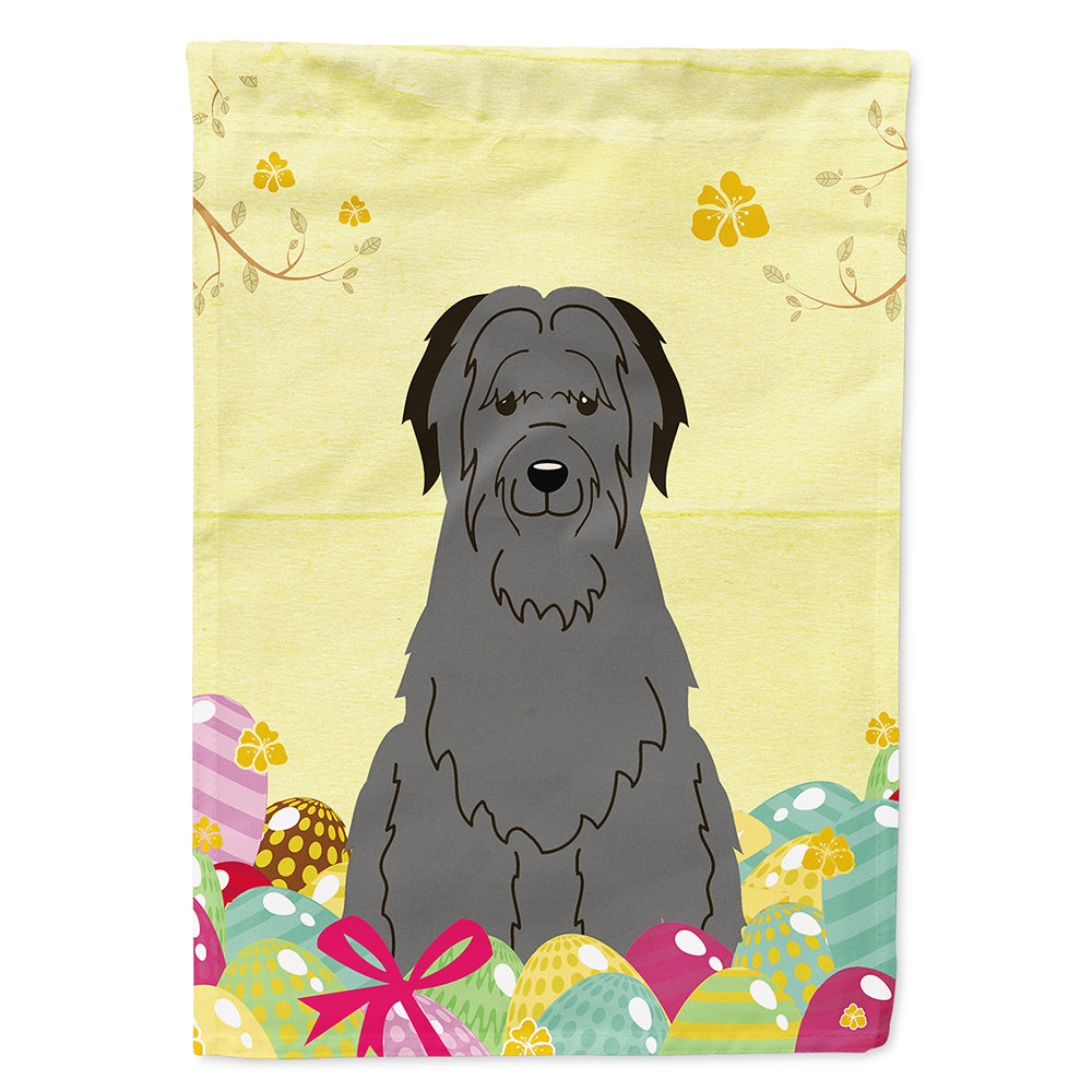 Easter Eggs Briard Black Flag Canvas House Size BB6081CHF  the-store.com.
