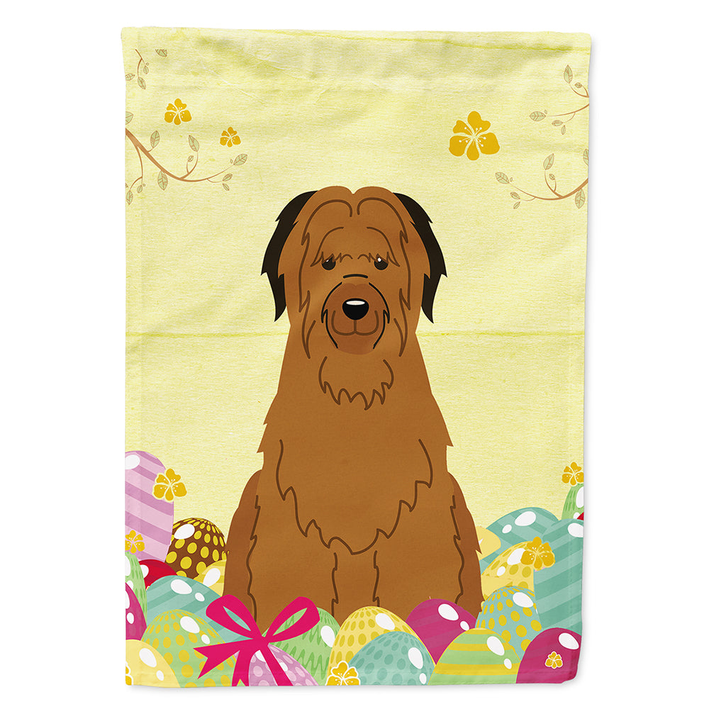 Easter Eggs Briard Brown Flag Canvas House Size BB6082CHF  the-store.com.