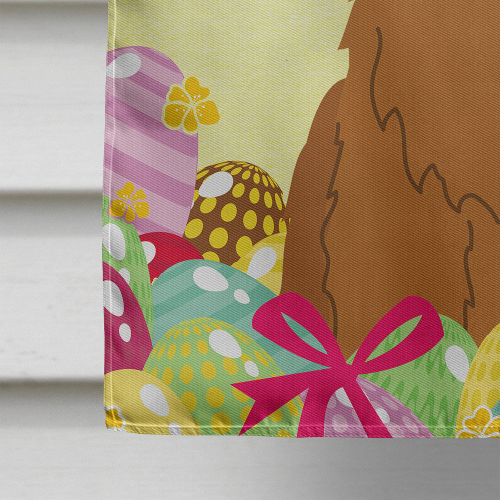Easter Eggs Briard Brown Flag Canvas House Size BB6082CHF  the-store.com.