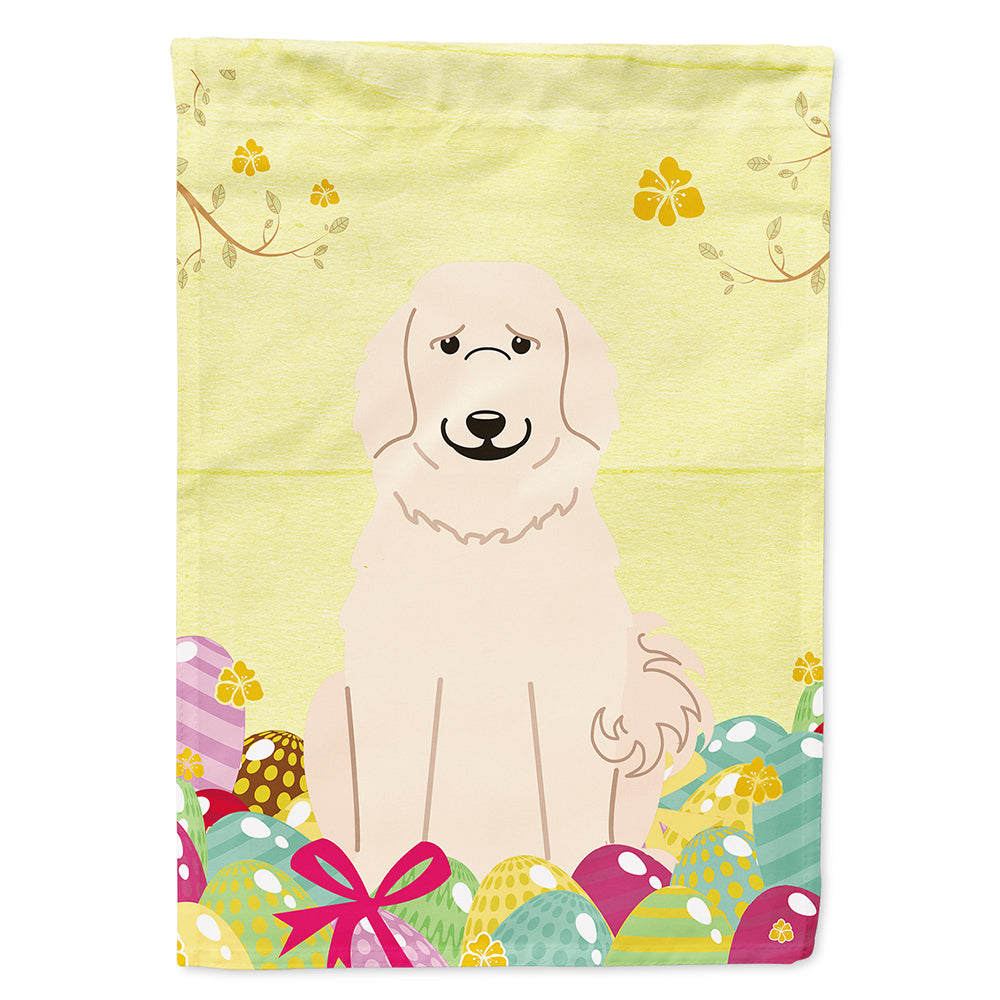 Easter Eggs Great Pyrenese Flag Canvas House Size BB6083CHF  the-store.com.