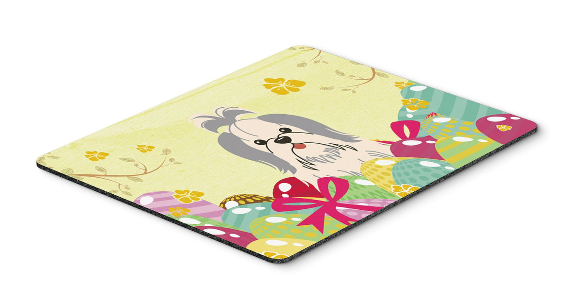 Easter Eggs Shih Tzu Silver White Mouse Pad, Hot Pad or Trivet BB6085MP by Caroline&#39;s Treasures
