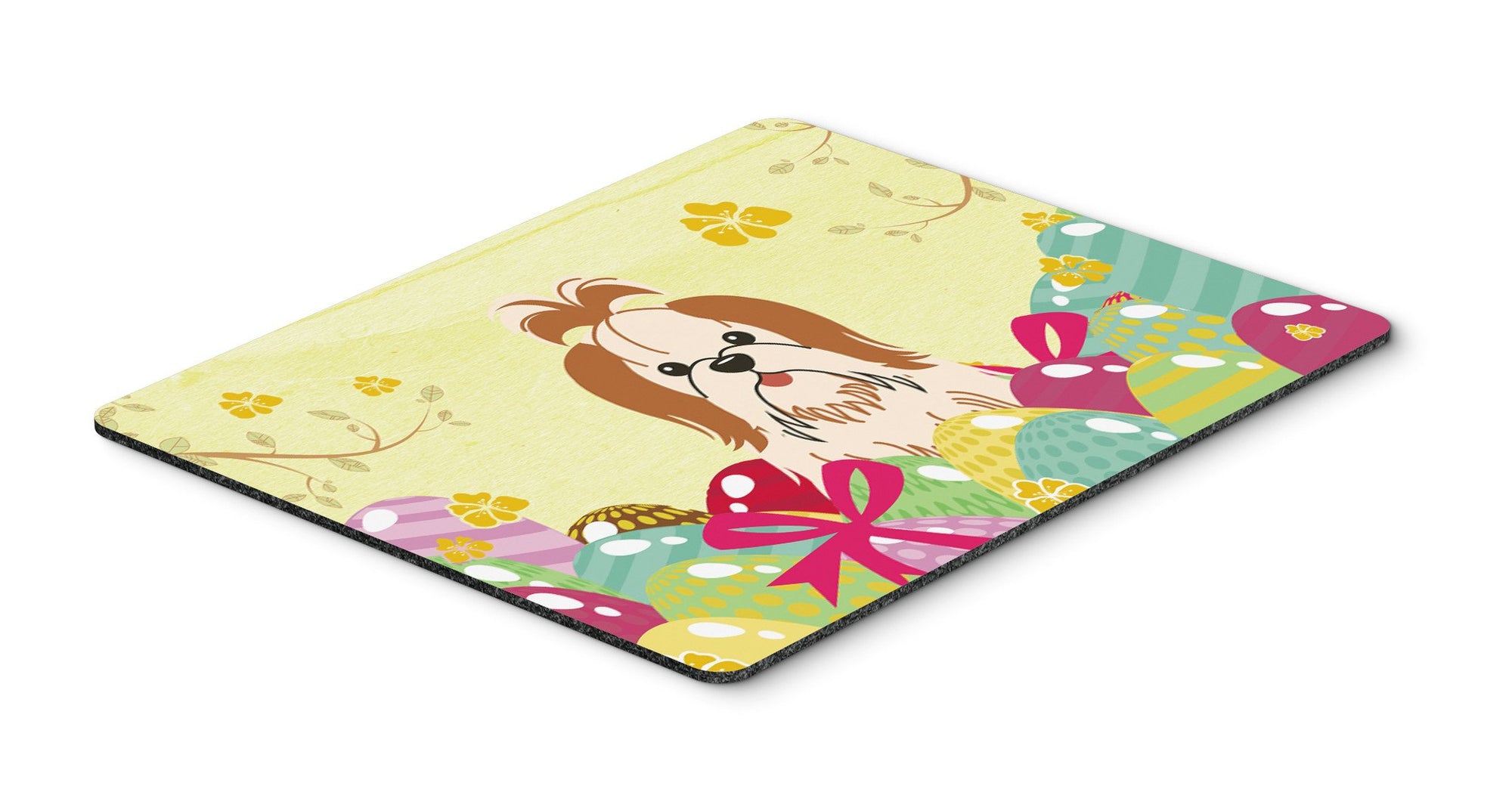 Easter Eggs Shih Tzu Red White Mouse Pad, Hot Pad or Trivet BB6087MP by Caroline's Treasures