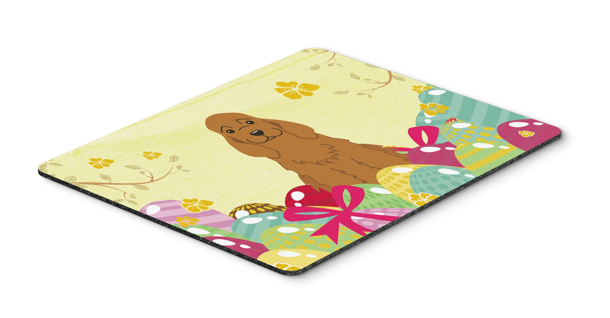 Easter Eggs Cocker Spaniel Red Mouse Pad, Hot Pad or Trivet BB6095MP by Caroline&#39;s Treasures