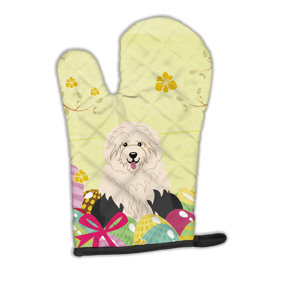 Easter Eggs Old English Sheepdog Oven Mitt BB6096OVMT  the-store.com.