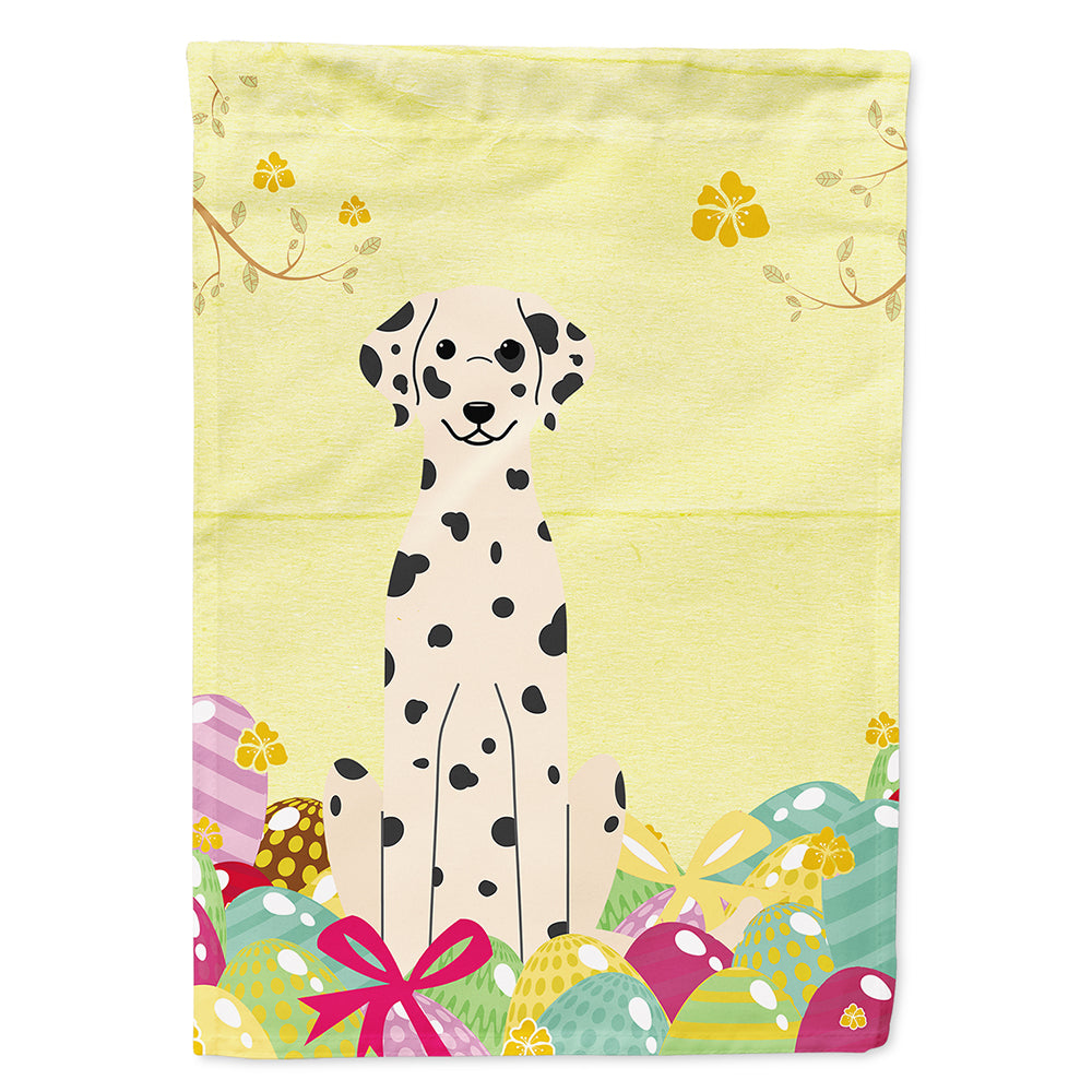 Easter Eggs Dalmatian Flag Canvas House Size BB6097CHF  the-store.com.