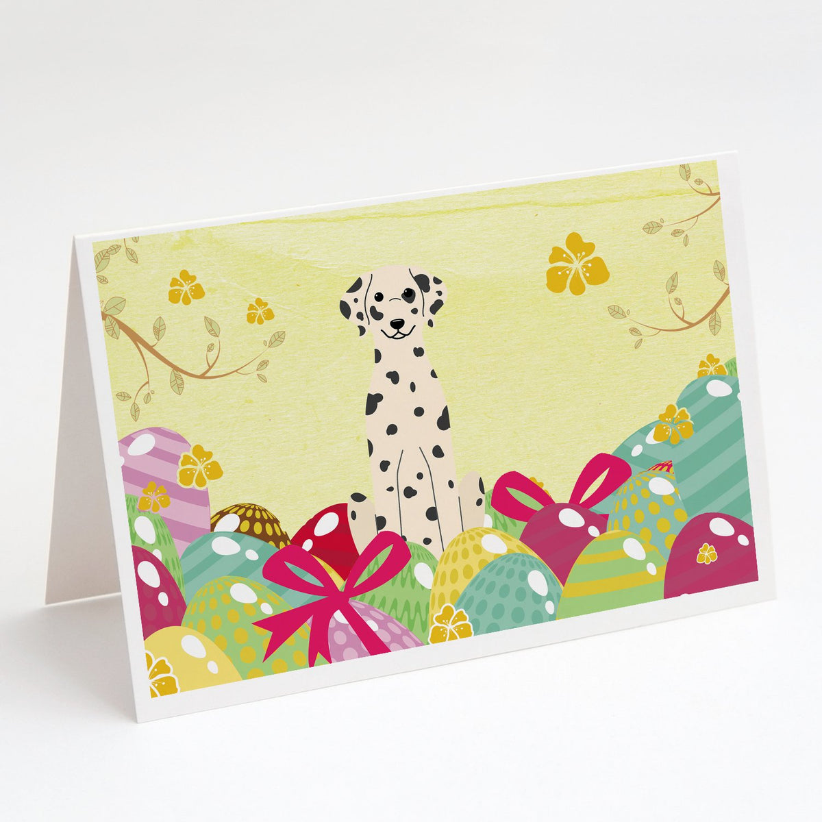 Buy this Easter Eggs Dalmatian Greeting Cards and Envelopes Pack of 8