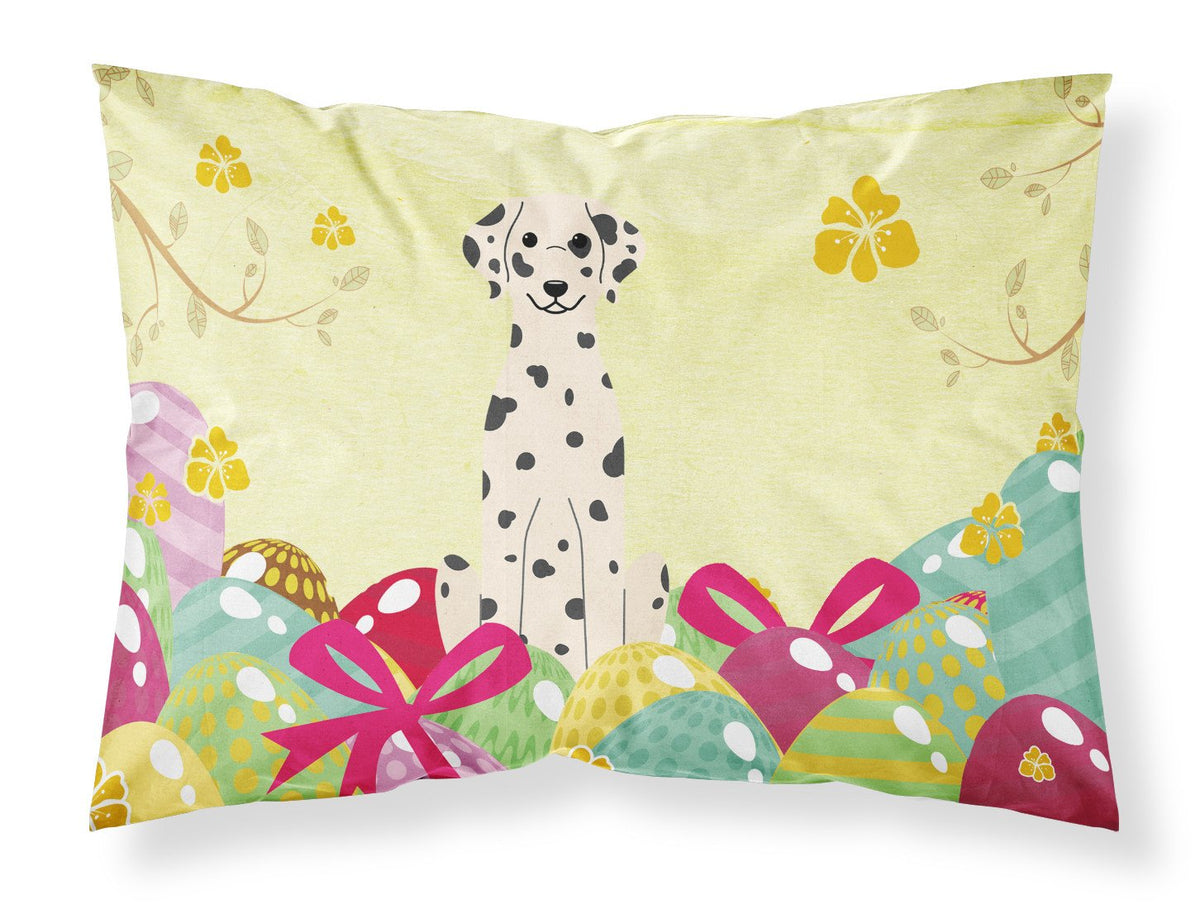 Easter Eggs Dalmatian Fabric Standard Pillowcase BB6097PILLOWCASE by Caroline&#39;s Treasures