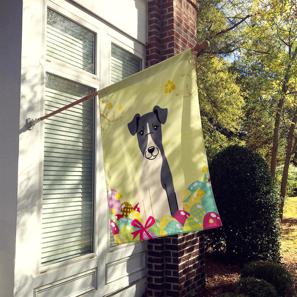 Easter Eggs Smooth Fox Terrier Flag Canvas House Size BB6098CHF  the-store.com.