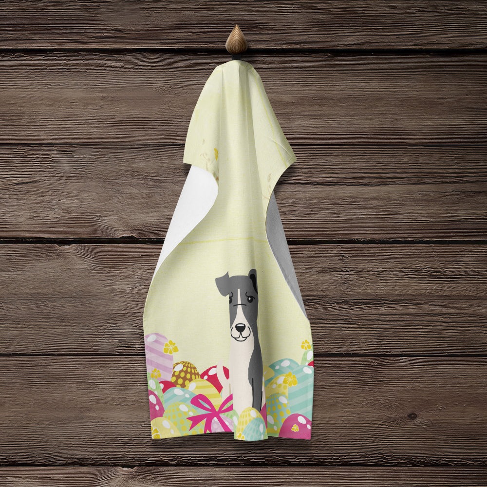 Easter Eggs Smooth Fox Terrier Kitchen Towel BB6098KTWL - the-store.com