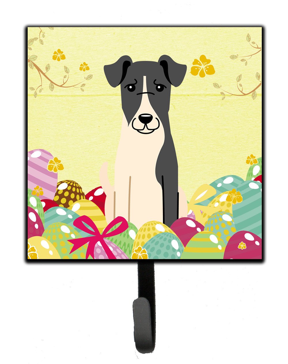 Easter Eggs Smooth Fox Terrier Leash or Key Holder BB6098SH4 by Caroline&#39;s Treasures