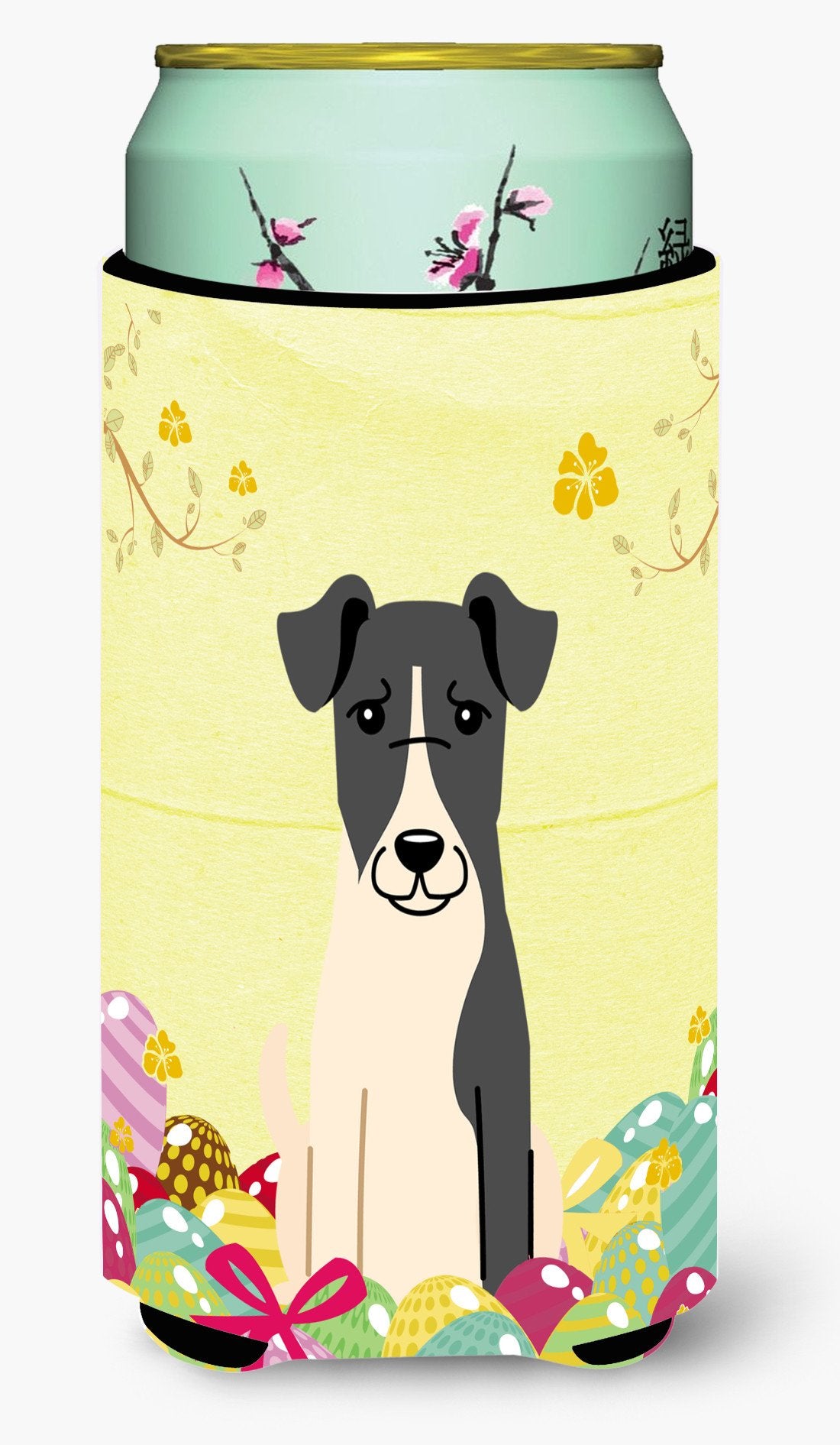 Easter Eggs Smooth Fox Terrier Tall Boy Beverage Insulator Hugger BB6098TBC by Caroline&#39;s Treasures