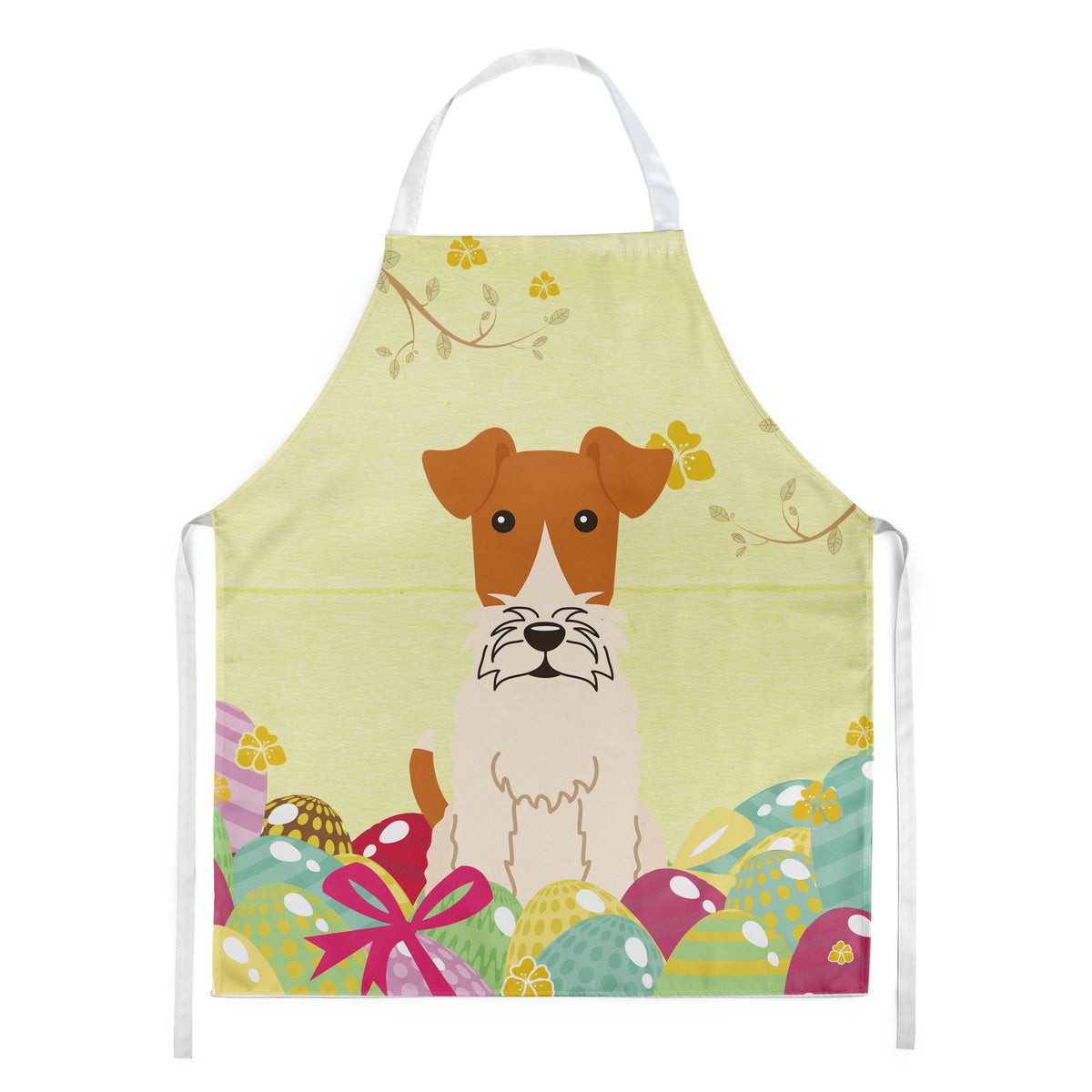 Easter Eggs Wire Fox Terrier Apron BB6101APRON