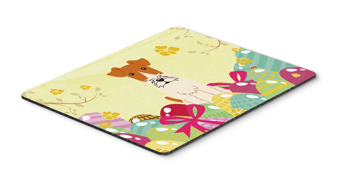 Easter Eggs Wire Fox Terrier Mouse Pad, Hot Pad or Trivet BB6101MP by Caroline&#39;s Treasures