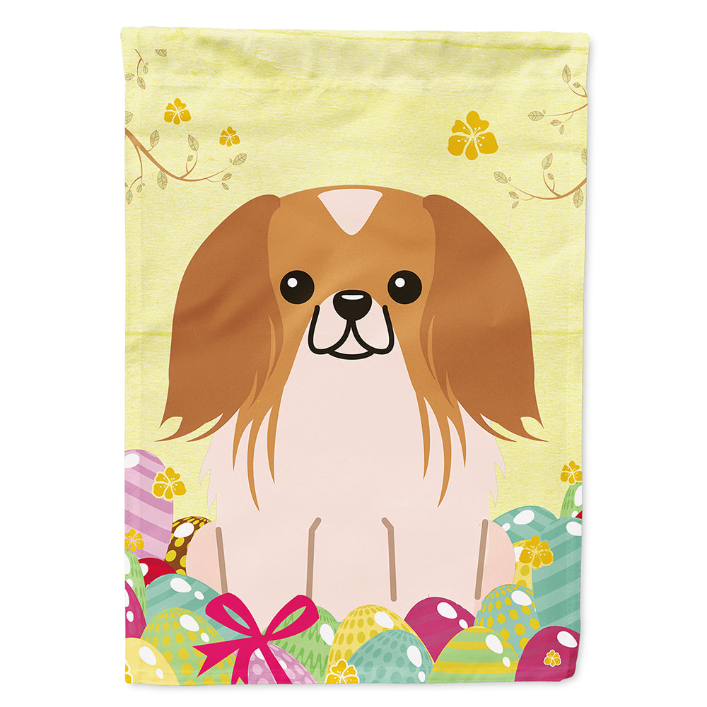 Easter Eggs Pekingnese Red White Flag Canvas House Size BB6103CHF  the-store.com.